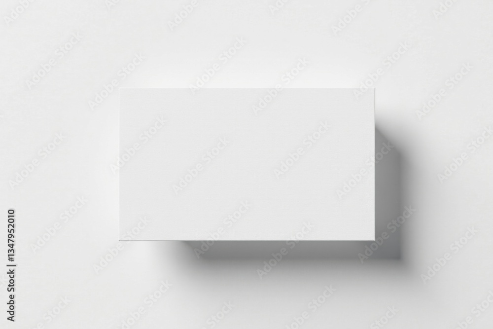 Floating Business Card Mockup on White Background with Shadow Overlay, shadow overlay, advertising material Floating Business Card Mockup on White Background with Shadow Overlay, shadow overlay, advertising material