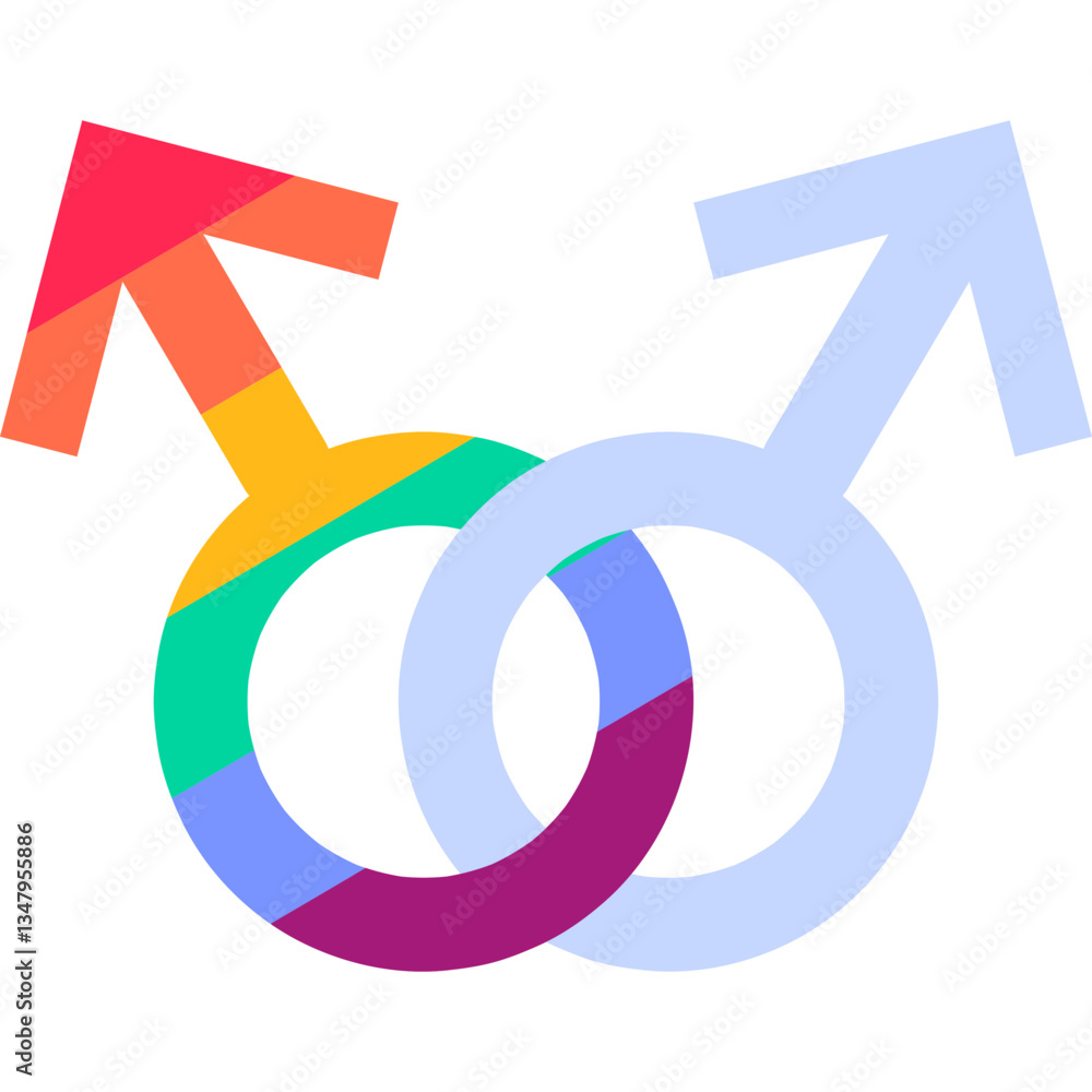 Pride - icons - flat illustration Pride - icons - flat illustration