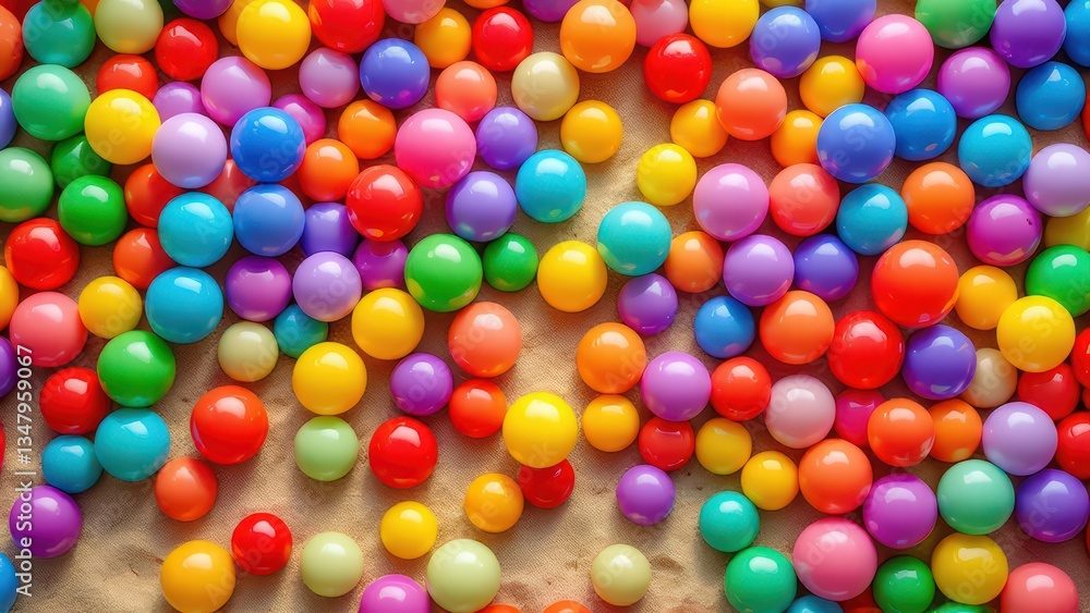 Fototapeta premium Candy Spheres: A Lollipop-Like Ball Texture