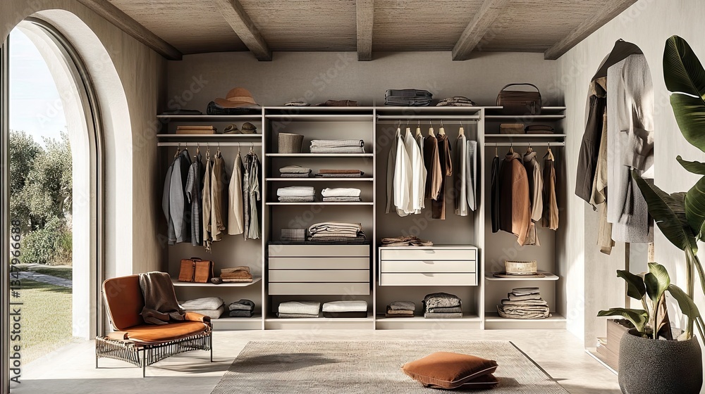 A modern and classic wardrobe blend, featuring the Blox set in a minimalist yet highly functional setup A modern and classic wardrobe blend, featuring the Blox set in a minimalist yet highly functional setup