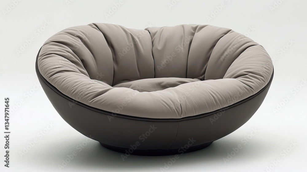 A space-saving furniture arrangement featuring a modern -seat grey sofa with a timeless design A space-saving furniture arrangement featuring a modern -seat grey sofa with a timeless design