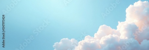 Pastel light blue background with soft, feathery cloud formations and subtle gradient effects , atmospheric, misty