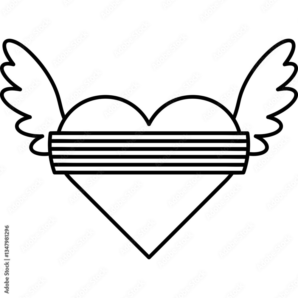 Pride - icons - black outline illustration Pride - icons - black outline illustration