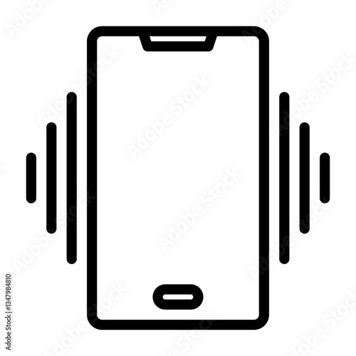 Vibrating smartphone icon