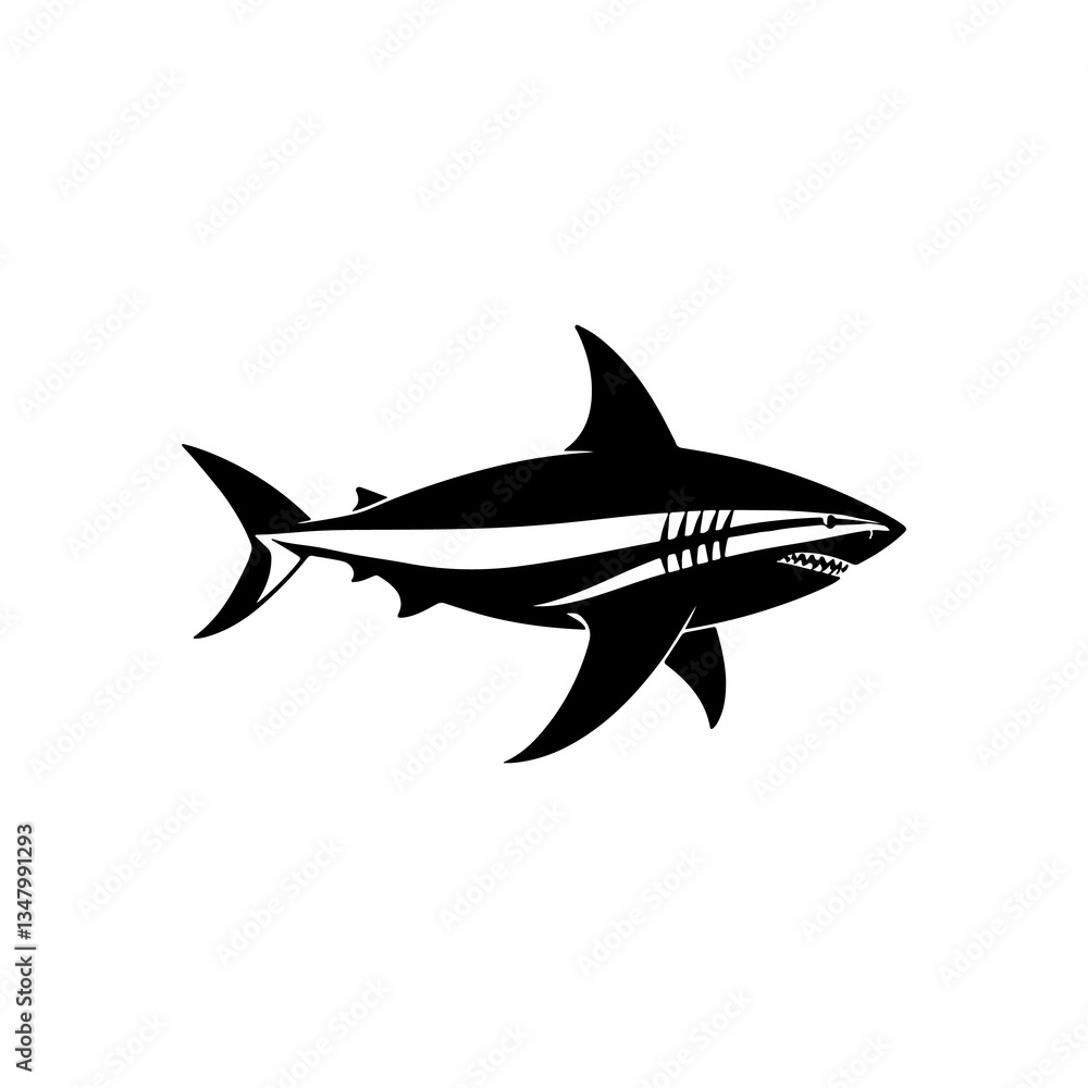 Shark Silhouette Vector Shark Silhouette Vector
