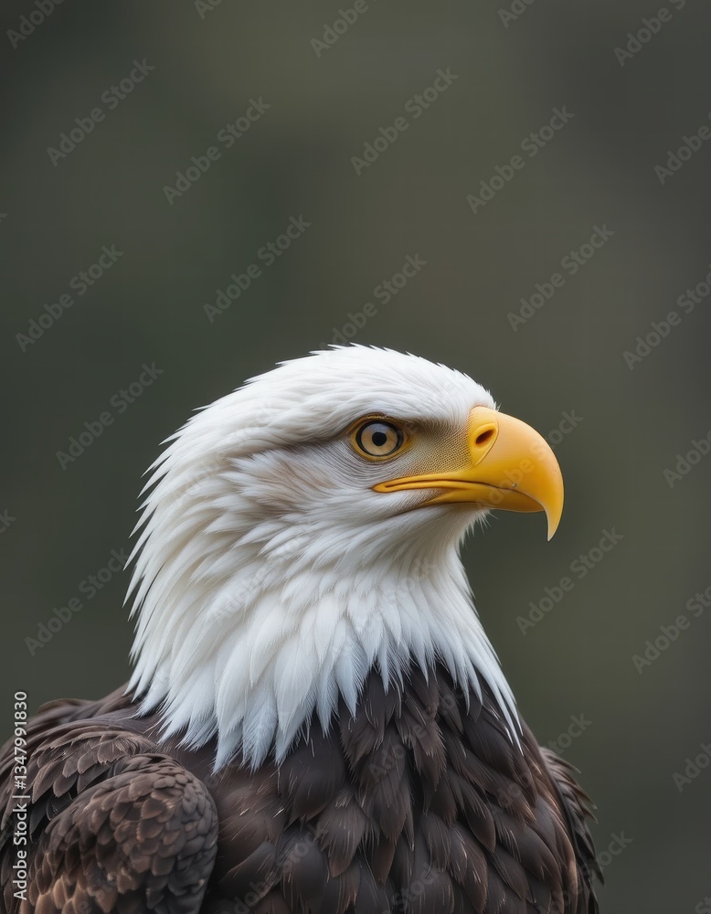 Portrait of a sea eagle with its unique white color Portrait of a sea eagle with its unique white color
