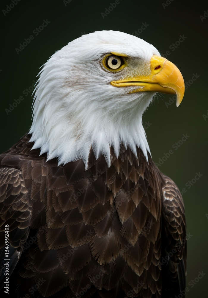 Portrait of a sea eagle with its unique white color Portrait of a sea eagle with its unique white color