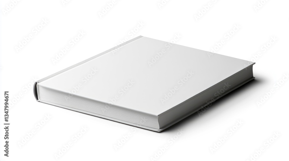 Blank book lying on white background Blank book lying on white background