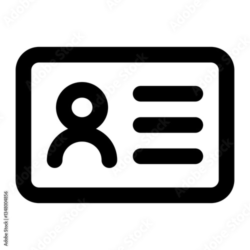 id card icon for illustration