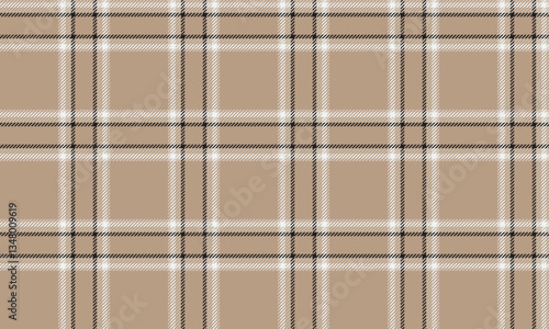 Seamless plaid, cream, white, black, adding classic and elegant style. Suitable for designing clothes such as skirts and pants to look outstanding and modern.