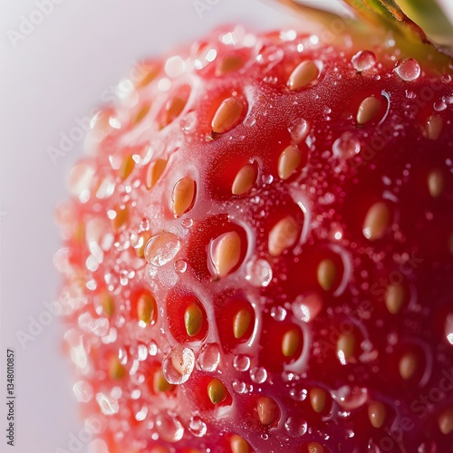 Wallpaper Mural Close up of a juicy ripe strawberry Torontodigital.ca