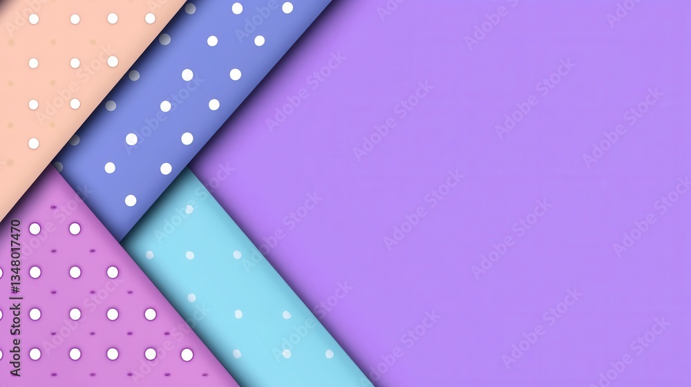 Abstract pastel background with overlapping geometric shapes and polka dot patterns. Light and airy design with a soft, subtle color palette. Abstract pastel background with overlapping geometric shapes and polka dot patterns. Light and airy design with a soft, subtle color palette.