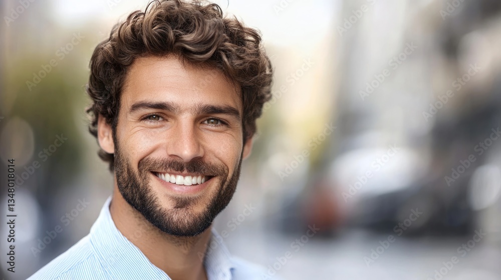 Fototapeta premium Smiling man portrait