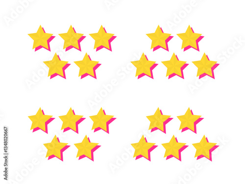 五ツ星評価アイコンセット