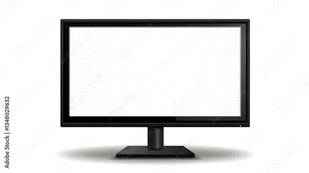 Vector illustration of a monitor on white background Vector illustration of a monitor on white background