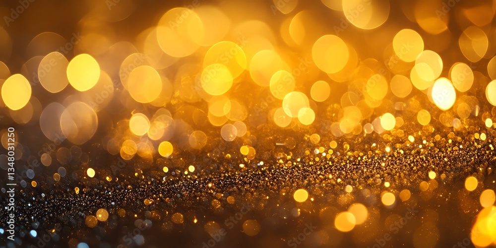 Golden Glitter and Lights: A Luxurious Bokeh Sparkle Golden Glitter and Lights: A Luxurious Bokeh Sparkle