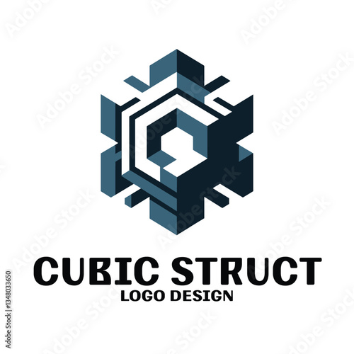 Cubic Struct Vector Logo Design