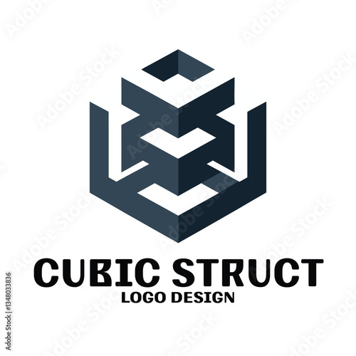 Cubic Struct Vector Logo Design