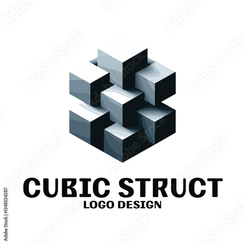 Cubic Struct Vector Logo Design