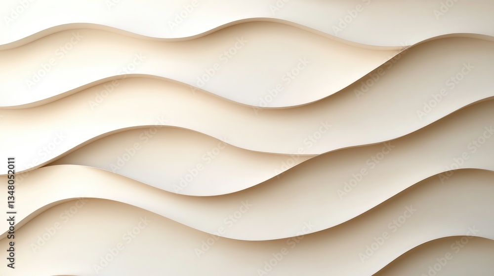 Obraz premium Abstract Wave Pattern Wall Design
