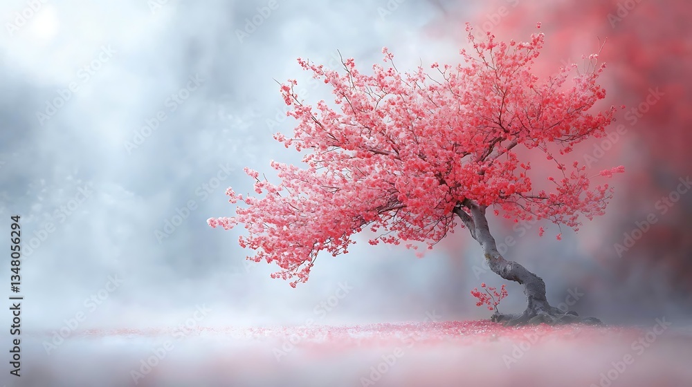 Spring blossom action cherry tree in nature's flora serene environment captivating view Spring blossom action cherry tree in nature's flora serene environment captivating view