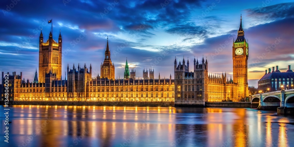 Fototapeta premium Big Ben Palace of Westminster Night London UK