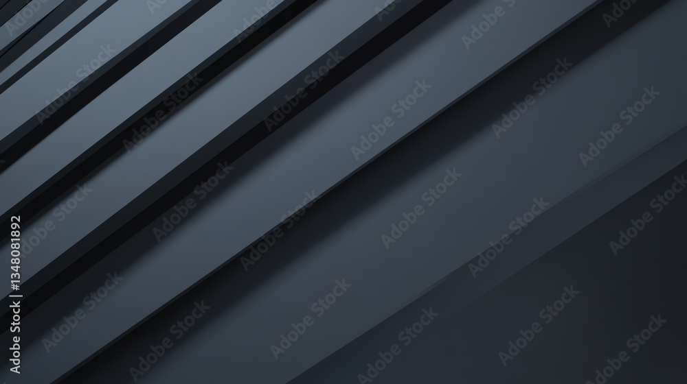 Fototapeta premium Dark Gray Abstract Minimalist Lines and Shadows Graphic Design Background