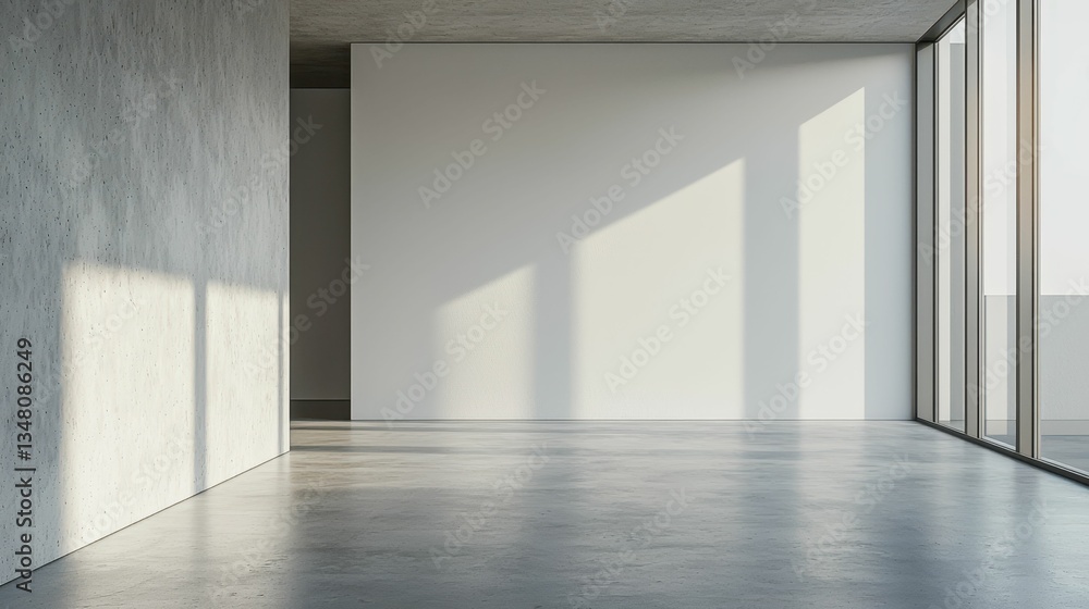 Minimalist Gallery Space with Untouched Concrete and Natural Light Minimalist Gallery Space with Untouched Concrete and Natural Light