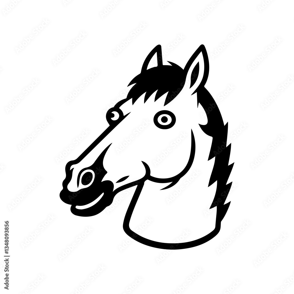 Fototapeta premium Horse Meme Face