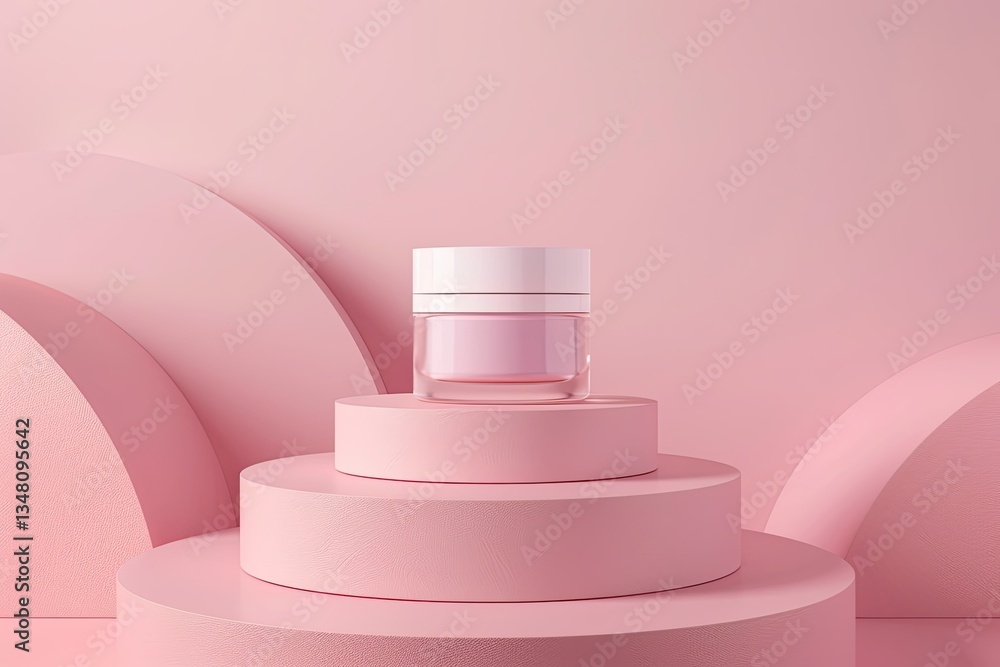 High Quality Visual of Product Presentation, Mock Up, Show Cosmetic Product Platform High Quality Visual of Product Presentation, Mock Up, Show Cosmetic Product Platform