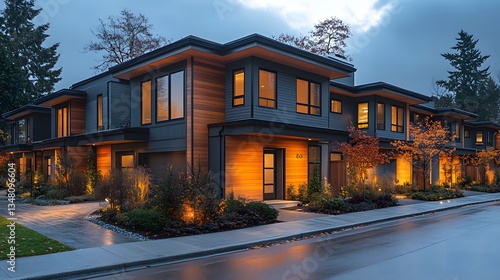 housing design ideas, old house in the evening