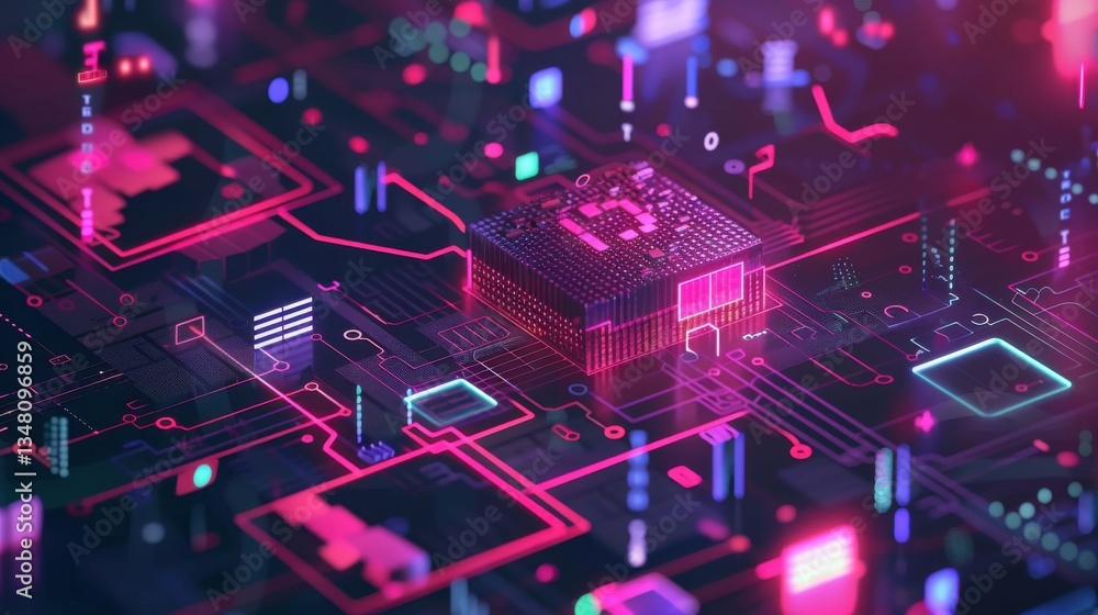 Cybernetic patterns glow in pink and blue hues perfect hash function mapping digital efficiency with technological accuracy. Cybernetic patterns glow in pink and blue hues perfect hash function mapping digital efficiency with technological accuracy.