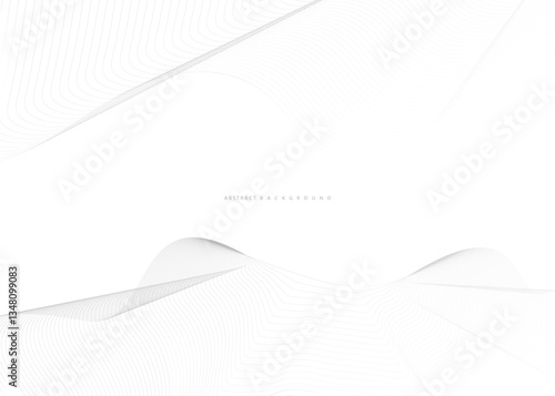 Abstract luxury golden lines curved overlapping on dark blue background