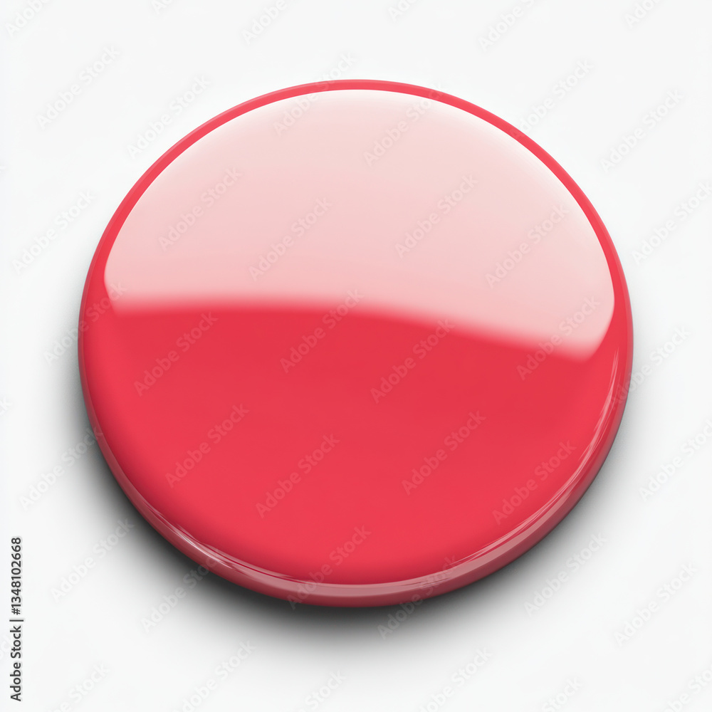 red button isolated on white red button isolated on white