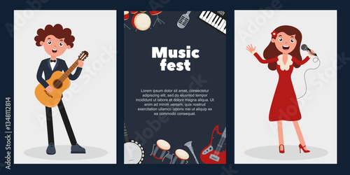 Music festival showcases talented performers with guitar and vocals in vibrant atmosphere