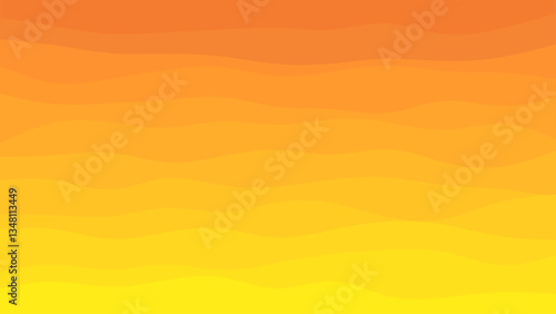 Abstract wavy background in warm gradient yellow and orange tones. Modern and fluid design, ideal for digital projects and branding.