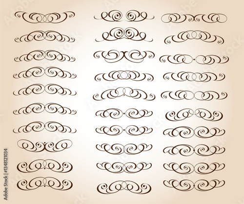 4577.eps calligraphic design elements and page decoration