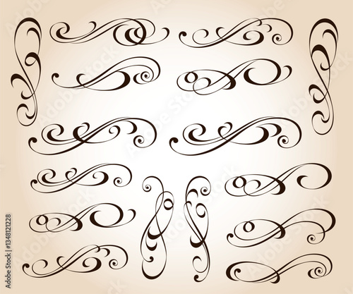 4586.eps vector set of decorative elements