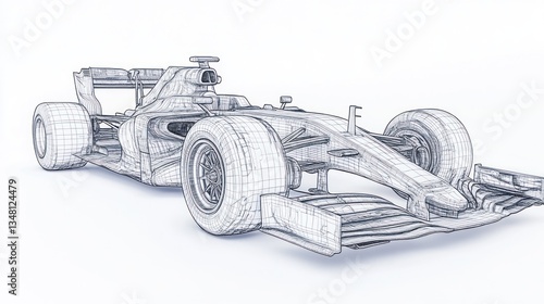 Formula 1 Race Car: Wireframe Design