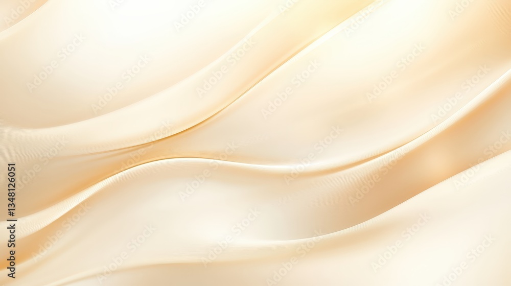 Obraz premium Elegant Beige Silk Drape Background