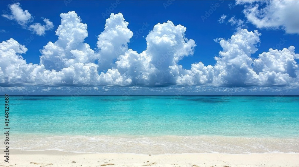 Fototapeta premium Tropical Beach Paradise Summer Vacation Ocean Sky