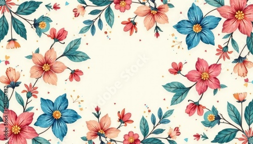Wallpaper Mural Delicate paisley floral pattern, soft pastel colors, romantic, texture, vintage Torontodigital.ca