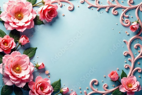 Intricate floral lace, delicate scallops and vines , filigree, wedding