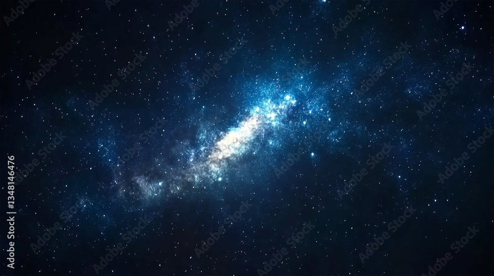 A vast expanse of space with countless stars and a bright milky way galaxy A vast expanse of space with countless stars and a bright milky way galaxy