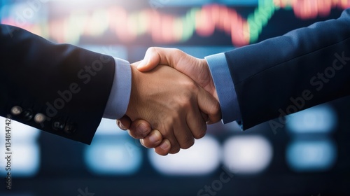 Professional Handshake Symbolizing Business Agreement Success