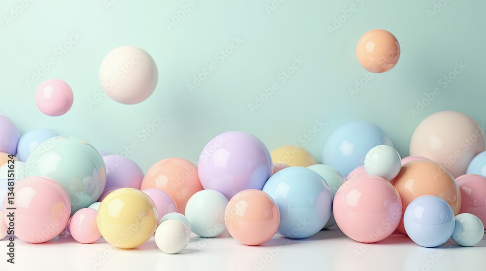 Minimal Floating Art with Glossy Calming Highlights Minimal Floating Art with Glossy Calming Highlights
