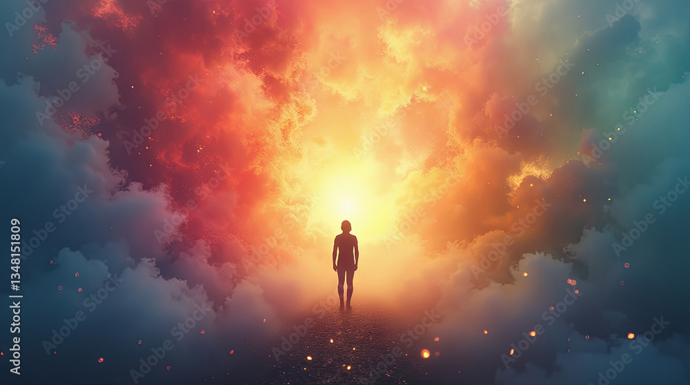 Fototapeta premium The Unknown Horizon A Beacon of New Dreams