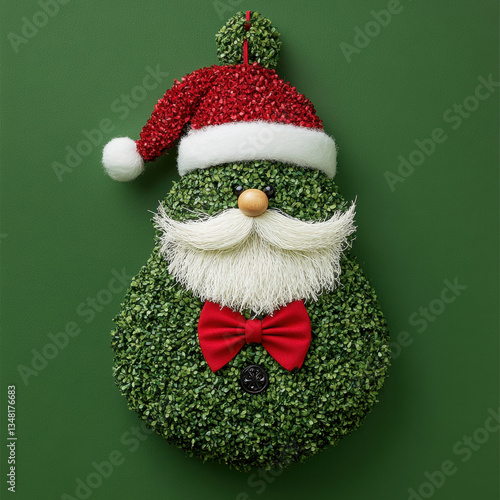 Wallpaper Mural Santa Claus toy with hat and Christmas decorations for winter holidays and celebrations Torontodigital.ca