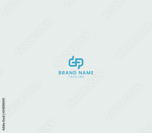 DFP letter design for logo and icon. DFP typography for technology, business and real estate brand. DFP monogram logo.