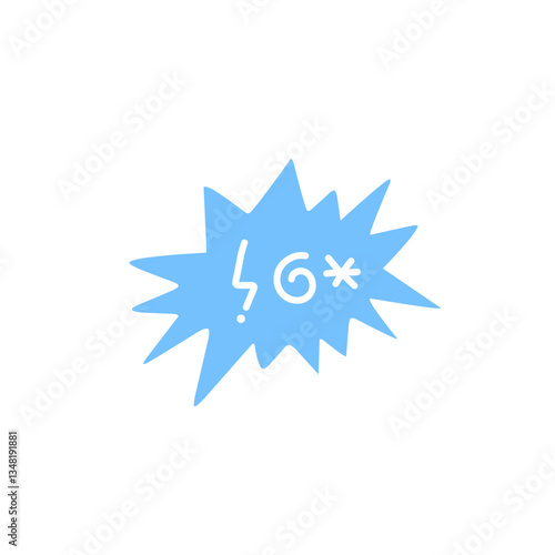 Swear word speech bubble vector